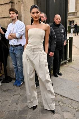 PFW Nina Ricci Outside Arrivals Pritika Swarup arriving at Nina Ricci show during Paris Fashion Week in Paris, France on March 7, 2025. Photo by Julien Reynaud APS-Medias ABACAPRESS.COM Paris France  Copyright: xReynaudxJulien APS-Medias ABACAx