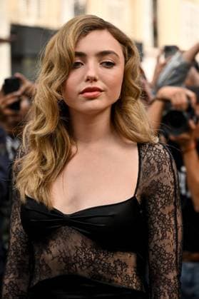 PFW Nina Ricci Outside Arrivals Peyton List arriving at Nina Ricci show during Paris Fashion Week in Paris, France on March 7, 2025. Photo by Julien Reynaud APS-Medias ABACAPRESS.COM Paris France  Copyright: xReynaudxJulien APS-Medias ABACAx