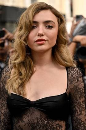 PFW Nina Ricci Outside Arrivals Peyton List arriving at Nina Ricci show during Paris Fashion Week in Paris, France on March 7, 2025. Photo by Julien Reynaud APS-Medias ABACAPRESS.COM Paris France  Copyright: xReynaudxJulien APS-Medias ABACAx