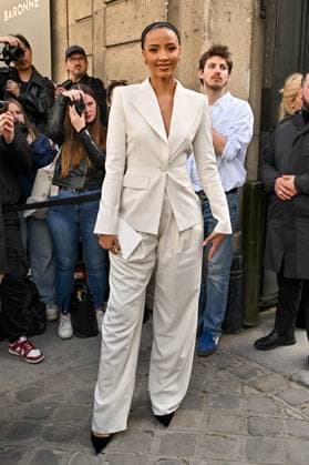 PFW Nina Ricci Outside Arrivals Flora Coquerel arriving at Nina Ricci show during Paris Fashion Week in Paris, France on March 7, 2025. Photo by Julien Reynaud APS-Medias ABACAPRESS.COM Paris France  Copyright: xReynaudxJulien APS-Medias ABACAx