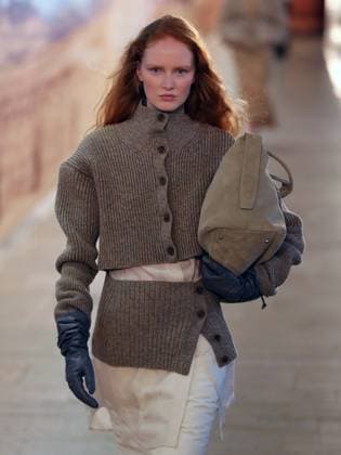 PFW - Time Runway A model walks the runway during the Time Womenswear Fall Winter 2025-2026 show as part of Paris Fashion, on March 6, 2025 in Paris, France. Photo by Alain-Gil Gonzalez ABACAPRESS.COM Paris France  Copyright: xGonzalezxAlain-Gil ABACAx