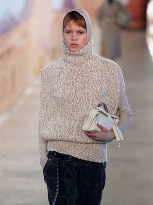 PFW - Time Runway A model walks the runway during the Time Womenswear Fall Winter 2025-2026 show as part of Paris Fashion, on March 6, 2025 in Paris, France. Photo by Alain-Gil Gonzalez ABACAPRESS.COM Paris France  Copyright: xGonzalezxAlain-Gil ABACAx