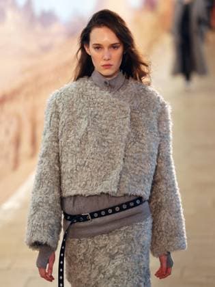 PFW - Time Runway A model walks the runway during the Time Womenswear Fall Winter 2025-2026 show as part of Paris Fashion, on March 6, 2025 in Paris, France. Photo by Alain-Gil Gonzalez ABACAPRESS.COM Paris France  Copyright: xGonzalezxAlain-Gil ABACAx