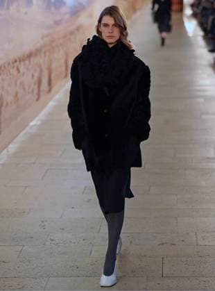 PFW - Time Runway A model walks the runway during the Time Womenswear Fall Winter 2025-2026 show as part of Paris Fashion, on March 6, 2025 in Paris, France. Photo by Alain-Gil Gonzalez ABACAPRESS.COM Paris France  Copyright: xGonzalezxAlain-Gil ABACAx