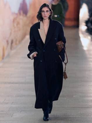 PFW - Time Runway A model walks the runway during the Time Womenswear Fall Winter 2025-2026 show as part of Paris Fashion, on March 6, 2025 in Paris, France. Photo by Alain-Gil Gonzalez ABACAPRESS.COM Paris France  Copyright: xGonzalezxAlain-Gil ABACAx