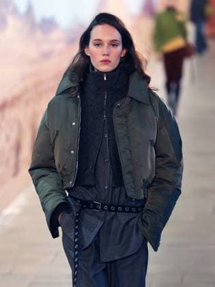 PFW - Time Runway A model walks the runway during the Time Womenswear Fall Winter 2025-2026 show as part of Paris Fashion, on March 6, 2025 in Paris, France. Photo by Alain-Gil Gonzalez ABACAPRESS.COM Paris France  Copyright: xGonzalezxAlain-Gil ABACAx