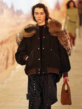 PFW - Time Runway A model walks the runway during the Time Womenswear Fall Winter 2025-2026 show as part of Paris Fashion, on March 6, 2025 in Paris, France. Photo by Alain-Gil Gonzalez ABACAPRESS.COM Paris France  Copyright: xGonzalezxAlain-Gil ABACAx