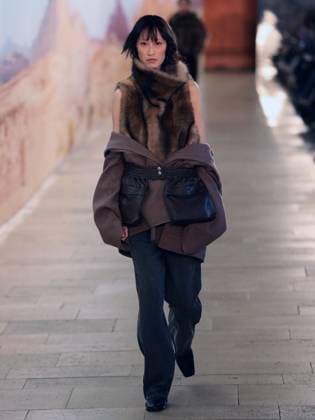PFW - Time Runway A model walks the runway during the Time Womenswear Fall Winter 2025-2026 show as part of Paris Fashion, on March 6, 2025 in Paris, France. Photo by Alain-Gil Gonzalez ABACAPRESS.COM Paris France  Copyright: xGonzalezxAlain-Gil ABACAx