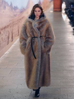PFW - Time Runway A model walks the runway during the Time Womenswear Fall Winter 2025-2026 show as part of Paris Fashion, on March 6, 2025 in Paris, France. Photo by Alain-Gil Gonzalez ABACAPRESS.COM Paris France  Copyright: xGonzalezxAlain-Gil ABACAx