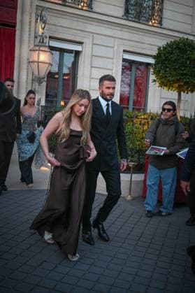 Cruz Beckham, Jackie Apostel and Romeo Beckham leaving their hotel for Womens Ready to Wear Fashion Week, Fall Winter 2025 2026 David Beckham and daughter Harper Beckham leaving their hotel for Womens Ready to Wear Fashion Week, Fall Winter 2025 2026 441475 2025 03 07 Paris France  Copyright: xBarbaraxNeymanx xStarfacex STAR_441475_026