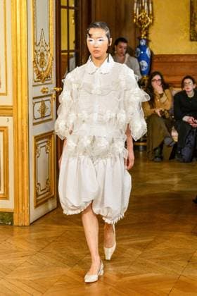Paris Fashion Week, Roisin Pierce Modenschau PFW - Roisín Pierce Runway A model walks the runway during the Róisín Pierce Womenswear Fall Winter 2025-2026 show as part of Paris Fashion on March 07, 2025 in Paris, France. Photo by Shootpix ABACAPRESS.COM Paris France  Copyright: xShootpix ABACAx