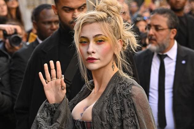 PFW Vivienne Westwood Outside Arrivals Paris Jackson arriving at Vivienne Westwood show during Paris Fashion Week in Paris, France on March 8, 2025. Photo by Julien Reynaud APS-Medias ABACAPRESS.COM Paris France  Copyright: xReynaudxJulien APS-Medias ABACAx