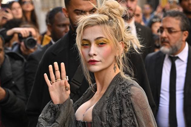 PFW Vivienne Westwood Outside Arrivals Paris Jackson arriving at Vivienne Westwood show during Paris Fashion Week in Paris, France on March 8, 2025. Photo by Julien Reynaud APS-Medias ABACAPRESS.COM Paris France  Copyright: xReynaudxJulien APS-Medias ABACAx