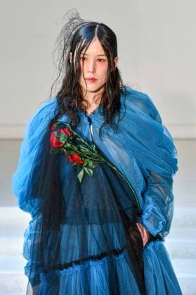 PFW - Caroline Hu Runway A model walks the runway during the Caroline Hu Womenswear Fall Winter 2025-2026 show as part of Paris Fashion on March 06, 2025 in Paris, France Photo by Shootpix ABACAPRESS.COM Paris France  Copyright: xShootpix ABACAx