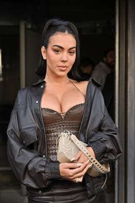 PFW Ludovic de Saint Sernin Outside Arrivals Georgina Rodriguez arriving at Ludovic de Saint Sernin show during Paris Fashion Week in Paris, France on March 8, 2025. Photo by Julien Reynaud APS-Medias ABACAPRESS.COM Paris France  Copyright: xReynaudxJulien APS-Medias ABACAx
