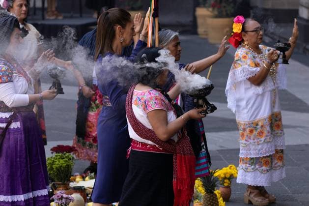 March 8, 2025, Mexico City, Mexico: In the framework of International Women s Day, President Claudia Sheinbaum Pardo led a commemorative ceremony at the National Palace, which was attended by officials of her government. Mexico City Mexico - ZUMAl178 20250308_znp_l178_016 Copyright: xCristianxLeyvax