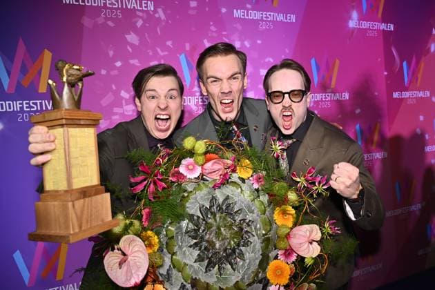 Bilder des Jahres 2025, Entertainment 03 März Entertainment Themen der Woche KW10 Entertainment Bilder des Tages STOCKHOLM, SVERIGE 20250309 KAJ under efterfesten pa Mall of Scandinavia efter lördagskvällens final av Melodifestivalen 2025 i Strawberry Arena. STOCKHOLM SVERIGE x10040x *** STOCKHOLM, SWEDEN 20250309 KAJ during the after party at Mall of Scandinavia after Saturday nights final of Melodifestivalen 2025 in Strawberry Arena STOCKHOLM SWEDEN x10040x  Copyright: xAndersxWiklund TTx MELODIFESTIVALEN 2025 FINAL EFTERFEST nKOU9oTQa0c