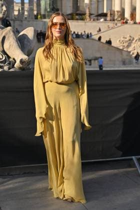 PFW Elie Saab Outside Arrivals Valentina Ferragni arriving at Elie Saab show during Paris Fashion Week in Paris, France on March 8, 2025. Photo by Julien Reynaud APS-Medias ABACAPRESS.COM Paris France  Copyright: xReynaudxJulien APS-Medias ABACAx