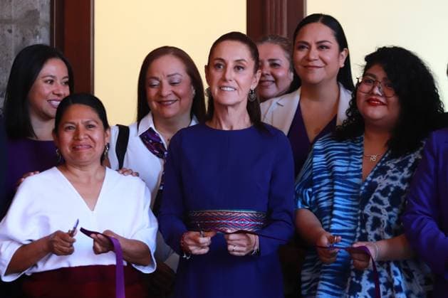 Claudia Sheinbaum Pardo, President of Mexico inaugurates the permanent exhibition Women in History as part of International WomenÃ¢â‚¬â ¢s Day, at the National Palace. on March 8, 2025 in Mexico City, Mexico. Mexico City Mexico - ZUMAe321 20250308_zia_e321_024 Copyright: xCarlosxSantiagox