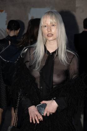 PFW - Ann Demeulemeester PAP - Arrivals NB Lara Violetta attends Ann Demeulemeester Womenswear Fall Winter 2025-2026 show as part of Paris Fashion Week on March 08, 2025 in Paris, France. Photo by Nasser Berzane ABACAPRESS.COM Paris France  Copyright: xBerzanexNasser ABACAx
