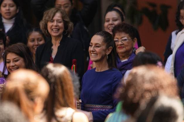 March 8, 2025, Mexico City, Mexico: In the framework of International Women s Day, President Claudia Sheinbaum Pardo led a commemorative ceremony at the National Palace, which was attended by officials of her government. Mexico City Mexico - ZUMAl178 20250308_znp_l178_060 Copyright: xCristianxLeyvax