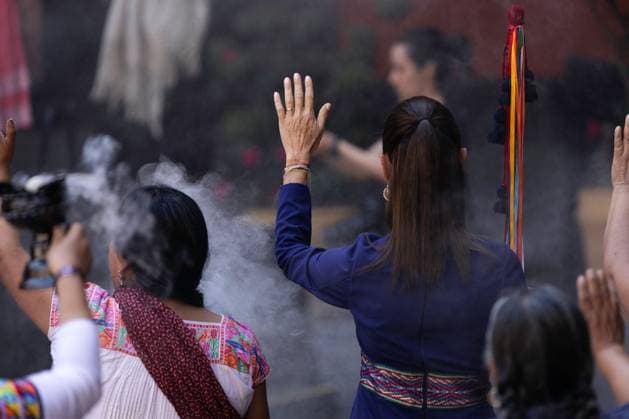 March 8, 2025, Mexico City, Mexico: In the framework of International Women s Day, President Claudia Sheinbaum Pardo led a commemorative ceremony at the National Palace, which was attended by officials of her government. Mexico City Mexico - ZUMAl178 20250308_znp_l178_064 Copyright: xCristianxLeyvax
