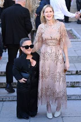 PFW Elie Saab Arrivals Louise Parent and Kelly Rutherford attending the Elie Saab Womenswear Fall Winter 2025-2026 show as part of Paris Fashion Week in Paris, France on March 08, 2025. Photo by Aurore Marechal ABACAPRESS.COM Paris France  Copyright: xMarechalxAurore ABACAx