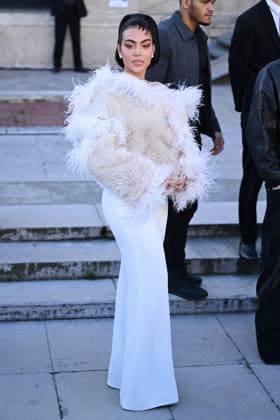 Entertainment Bilder des Tages PFW Elie Saab Arrivals Georgina Rodriguez attending the Elie Saab Womenswear Fall Winter 2025-2026 show as part of Paris Fashion Week in Paris, France on March 08, 2025. Photo by Aurore Marechal ABACAPRESS.COM Paris France  Copyright: xMarechalxAurore ABACAx
