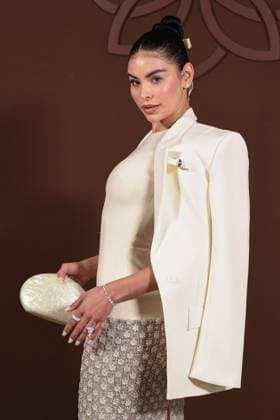 PFW Georges Hobeika Photocall Ninoska Vasquez attending the Georges Hobeika Womenswear Fall Winter 2025-2026 show as part of Paris Fashion Week in Paris, France on March 08, 2025. Photo by Aurore Marechal ABACAPRESS.COM Paris France  Copyright: xMarechalxAurore ABACAx