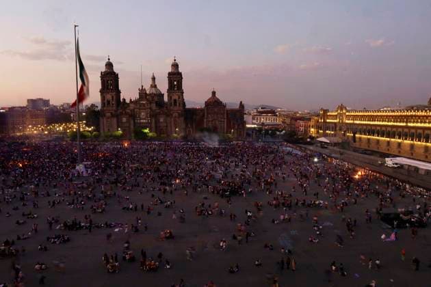 International Women s Day In Mexico Thousands of women demonstrate in the Zocalo of Mexico City, Mexico, on March 8, 2025, to demand an end to gender violence and sexist violence, justice for the victims of femicide, and punishment for the guilty. Mexico City Mexico City Mexico  Copyright: xGerardoxVieyrax originalFilename: vieyra-notitle250308_npTog.jpg