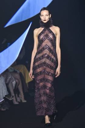 PFW Georges Hobeika Runway A model walks the runway during the Georges Hobeika Womenswear Fall Winter 2025-2026 show as part of Paris Fashion Week in Paris, France on March 08, 2025. Photo by Aurore Marechal ABACAPRESS.COM Paris France  Copyright: xMarechalxAurore ABACAx