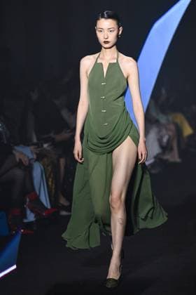PFW Georges Hobeika Runway A model walks the runway during the Georges Hobeika Womenswear Fall Winter 2025-2026 show as part of Paris Fashion Week in Paris, France on March 08, 2025. Photo by Aurore Marechal ABACAPRESS.COM Paris France  Copyright: xMarechalxAurore ABACAx