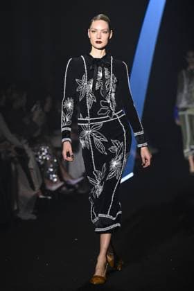 PFW Georges Hobeika Runway A model walks the runway during the Georges Hobeika Womenswear Fall Winter 2025-2026 show as part of Paris Fashion Week in Paris, France on March 08, 2025. Photo by Aurore Marechal ABACAPRESS.COM Paris France  Copyright: xMarechalxAurore ABACAx