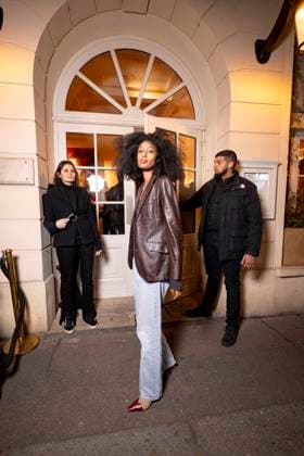 Celebrities arrive at the Frame dinner at Chateau Voltaire during Paris Fashion Week PFW Julia Sarr Jamois Celebrities arrive at the Frame dinner at Chateau Voltaire during Paris Fashion Week PFW on March 8, 2025 Pierre Perusseau Tiziano da Silva Bestimage Celebrities arrive at the Frame dinner at Chateau Voltaire during Paris Fashion Week PFW on March 8, 2025 Paris France  Copyright: xTizianoxDaxSilvax-xPierrexPerusseaux xBestimagexTizianoxDaxSilvax-xPierrexPerusseaux xBestimagex