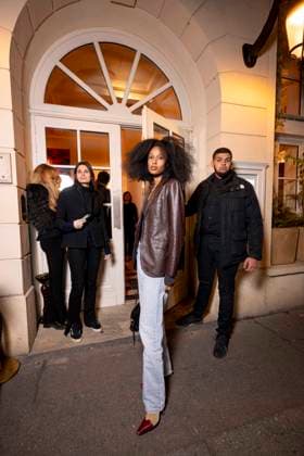 Celebrities arrive at the Frame dinner at Chateau Voltaire during Paris Fashion Week PFW Julia Sarr Jamois Celebrities arrive at the Frame dinner at Chateau Voltaire during Paris Fashion Week PFW on March 8, 2025 Pierre Perusseau Tiziano da Silva Bestimage Celebrities arrive at the Frame dinner at Chateau Voltaire during Paris Fashion Week PFW on March 8, 2025 Paris France  Copyright: xTizianoxDaxSilvax-xPierrexPerusseaux xBestimagexTizianoxDaxSilvax-xPierrexPerusseaux xBestimagex