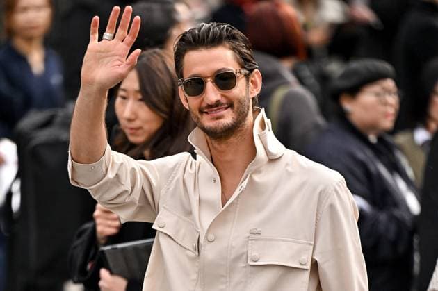 PFW Lacoste Outside Arrivals Pierre Niney arriving at Lacoste show during Paris Fashion Week in Paris, France on March 9, 2025. Photo by Julien Reynaud APS-Medias ABACAPRESS.COM Paris France  Copyright: xReynaudxJulien APS-Medias ABACAx