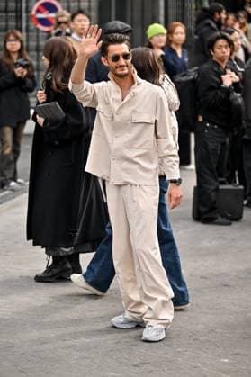 PFW Lacoste Outside Arrivals Pierre Niney arriving at Lacoste show during Paris Fashion Week in Paris, France on March 9, 2025. Photo by Julien Reynaud APS-Medias ABACAPRESS.COM Paris France  Copyright: xReynaudxJulien APS-Medias ABACAx