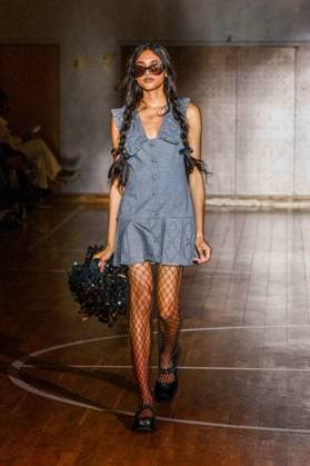 PFW - Florentina Leitner Runway A model walks the runway during the Florentina Leitner Womenswear Fall Winter 2025-2026 show as part of Paris Fashion Week on March 8, 2025 in Paris, France. Photo by Shootpix ABACAPRESS.COM Paris France  Copyright: xShootpix ABACAx