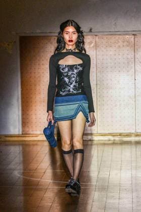 PFW - Florentina Leitner Runway A model walks the runway during the Florentina Leitner Womenswear Fall Winter 2025-2026 show as part of Paris Fashion Week on March 8, 2025 in Paris, France. Photo by Shootpix ABACAPRESS.COM Paris France  Copyright: xShootpix ABACAx