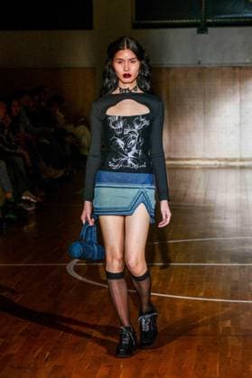 PFW - Florentina Leitner Runway A model walks the runway during the Florentina Leitner Womenswear Fall Winter 2025-2026 show as part of Paris Fashion Week on March 8, 2025 in Paris, France. Photo by Shootpix ABACAPRESS.COM Paris France  Copyright: xShootpix ABACAx