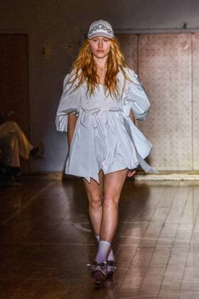 PFW - Florentina Leitner Runway A model walks the runway during the Florentina Leitner Womenswear Fall Winter 2025-2026 show as part of Paris Fashion Week on March 8, 2025 in Paris, France. Photo by Shootpix ABACAPRESS.COM Paris France  Copyright: xShootpix ABACAx
