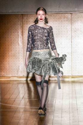 PFW - Florentina Leitner Runway A model walks the runway during the Florentina Leitner Womenswear Fall Winter 2025-2026 show as part of Paris Fashion Week on March 8, 2025 in Paris, France. Photo by Shootpix ABACAPRESS.COM Paris France  Copyright: xShootpix ABACAx