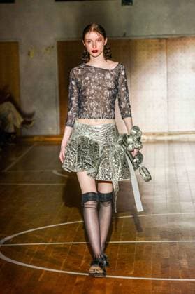 PFW - Florentina Leitner Runway A model walks the runway during the Florentina Leitner Womenswear Fall Winter 2025-2026 show as part of Paris Fashion Week on March 8, 2025 in Paris, France. Photo by Shootpix ABACAPRESS.COM Paris France  Copyright: xShootpix ABACAx
