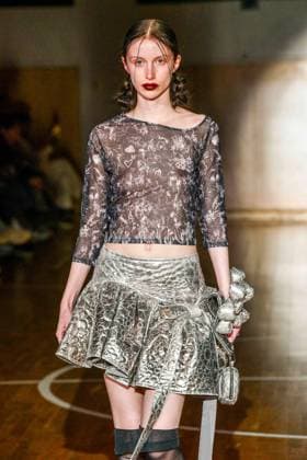 PFW - Florentina Leitner Runway A model walks the runway during the Florentina Leitner Womenswear Fall Winter 2025-2026 show as part of Paris Fashion Week on March 8, 2025 in Paris, France. Photo by Shootpix ABACAPRESS.COM Paris France  Copyright: xShootpix ABACAx