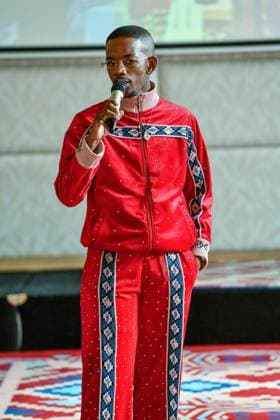 PFW Maxhosa Africa Runway - Paris Maglerius Maximus performance on the runway during the Maxhosa Africa Womenswear Fall Winter 2025-2026 show as part of Paris Fashion on March 08, 2025 in Paris, France . Photo by Shootpix ABACAPRESS.COM Paris France  Copyright: xShootpix ABACAx