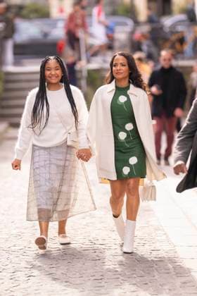 Celebrities at Akris Fashion Show Ready to Wear Collection Fall Winter 2025 2026 during Paris Fashion Week PFW Christina Milian and Violet Madison, her eldest daughter at Akris Fashion Show Ready to Wear Collection Fall Winter 2025 2026 during Paris Fashion Week PFW , on march 9th 2025 Pierre Perusseau Tiziano da Silva Bestimage Celebrities at Akris Fashion Show Ready to Wear Collection Fall Winter 2025 2026 during Paris Fashion Week, on march 9th 2025 Paris France  Copyright: xTizianoxDaxSilvax-xPierrexPerusseaux xBestimagexTizianoxDaxSilvax-xPierrexPerusseaux xBestimagex