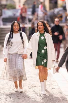 Celebrities at Akris Fashion Show Ready to Wear Collection Fall Winter 2025 2026 during Paris Fashion Week PFW Christina Milian and Violet Madison, her eldest daughter at Akris Fashion Show Ready to Wear Collection Fall Winter 2025 2026 during Paris Fashion Week PFW , on march 9th 2025 Pierre Perusseau Tiziano da Silva Bestimage Celebrities at Akris Fashion Show Ready to Wear Collection Fall Winter 2025 2026 during Paris Fashion Week, on march 9th 2025 Paris France  Copyright: xTizianoxDaxSilvax-xPierrexPerusseaux xBestimagexTizianoxDaxSilvax-xPierrexPerusseaux xBestimagex