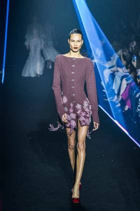 PFW - Georges Hobeika Runway - Paris A model walks the runway during the Georges Hobeika Womenswear Fall Winter 2025-2026 show as part of Paris Fashion Week at Palais De Tokyo in Paris, France, on March 08, 2025. Photo by Shootpix ABACAPRESS.COM Paris France  Copyright: xShootpix ABACAx