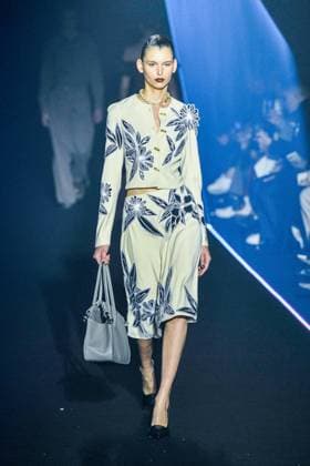 PFW - Georges Hobeika Runway - Paris A model walks the runway during the Georges Hobeika Womenswear Fall Winter 2025-2026 show as part of Paris Fashion Week at Palais De Tokyo in Paris, France, on March 08, 2025. Photo by Shootpix ABACAPRESS.COM Paris France  Copyright: xShootpix ABACAx