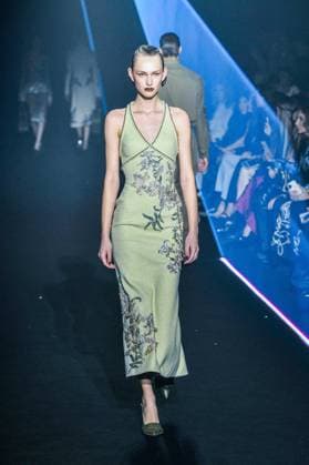PFW - Georges Hobeika Runway - Paris A model walks the runway during the Georges Hobeika Womenswear Fall Winter 2025-2026 show as part of Paris Fashion Week at Palais De Tokyo in Paris, France, on March 08, 2025. Photo by Shootpix ABACAPRESS.COM Paris France  Copyright: xShootpix ABACAx